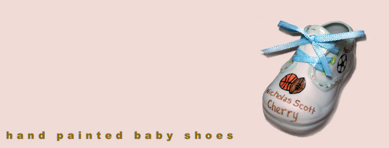 painted baby shoes